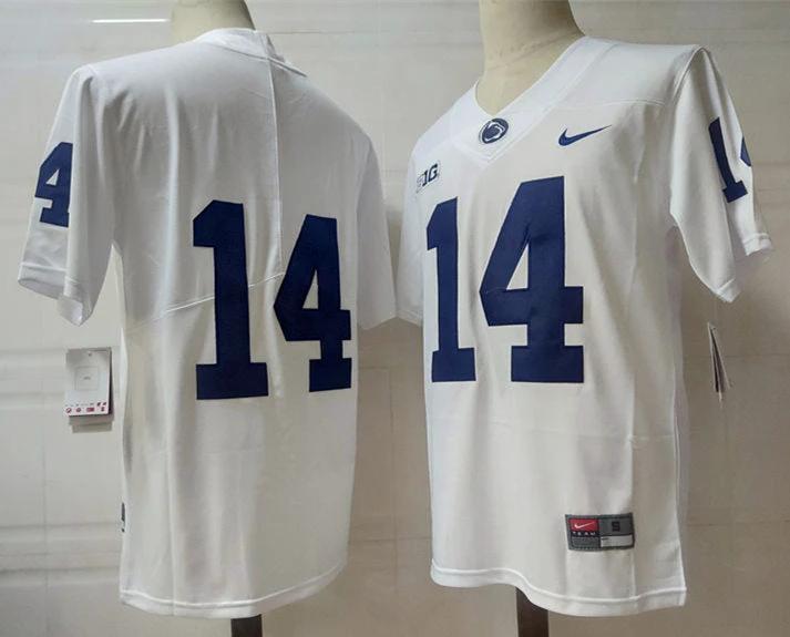 Washington State Cougars #14 Cougar No Name NCAA Football Jersey White by My Store