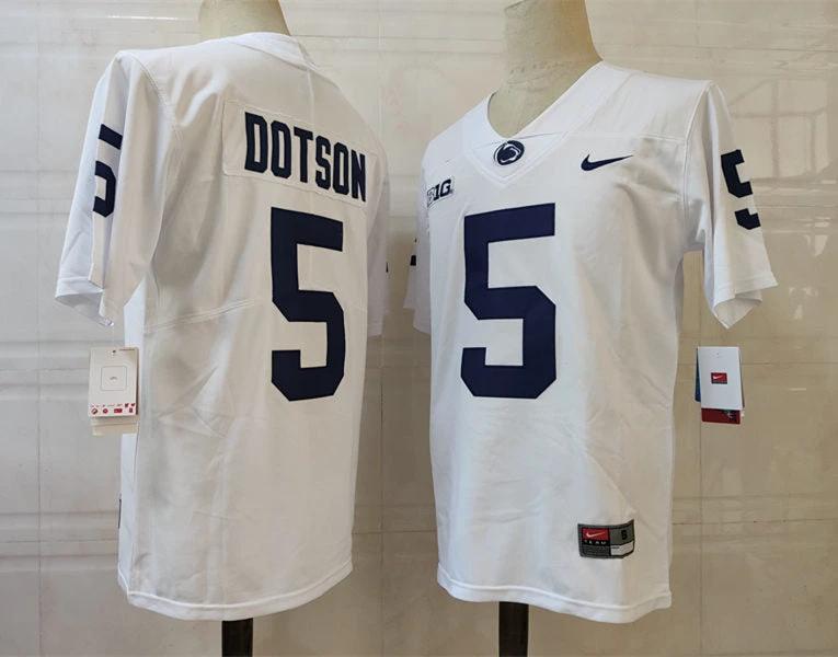 Washington State Cougars #5 Dotson NCAA Football Jersey White by My Store