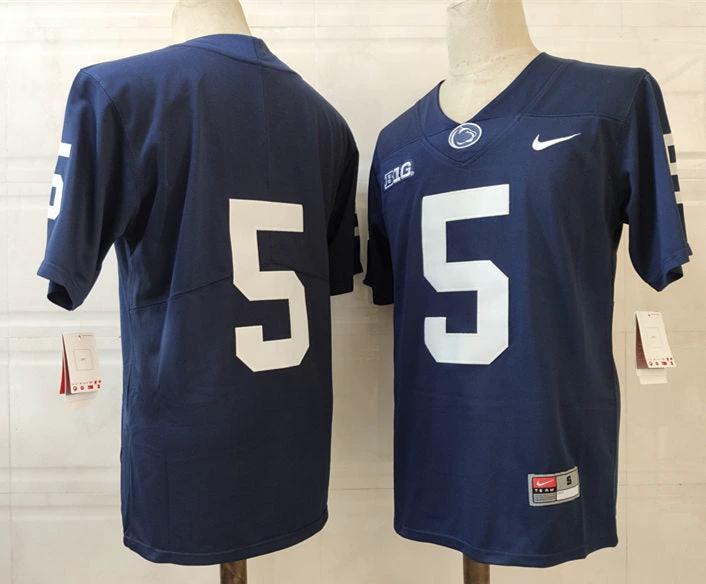 Washington State Cougars #5 No Name NCAA Football Jersey Dark Blue by My Store