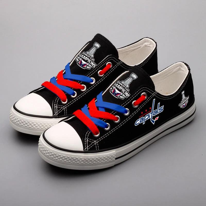 Washington Capitals Low Top Canvas Sport Sneakers Shoes For Men Women Fans by Crocs