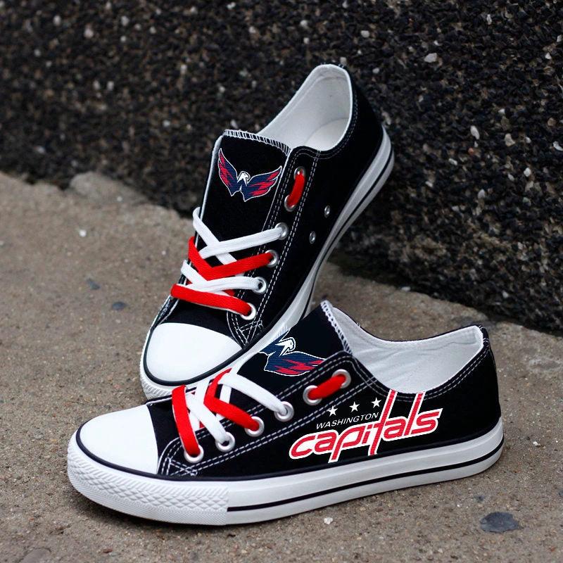 Washington Capitals Low Top Canvas Sport Sneakers Shoes For Men Women Fans by Crocs
