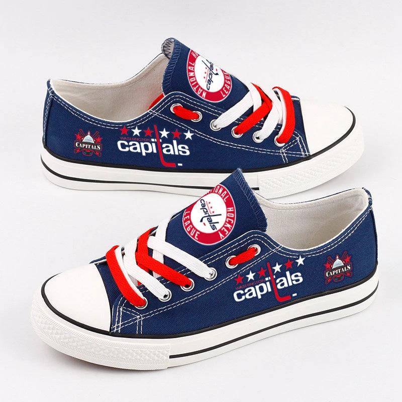 Washington Capitals Low Top Canvas Sport Sneakers Shoes For Men Women Fans by Crocs