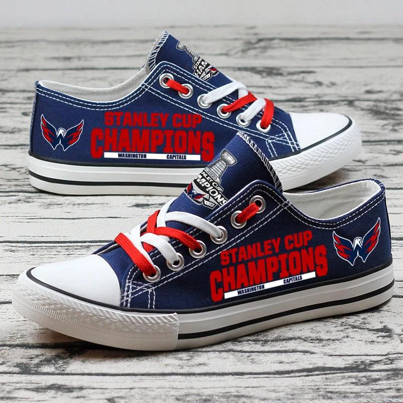 Washington Capitals Low Top Canvas Sport Sneakers Shoes For Men Women Fans by Crocs