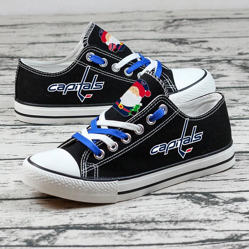 Washington Capitals Low Top Canvas Sport Sneakers Shoes For Men Women Fans by Crocs