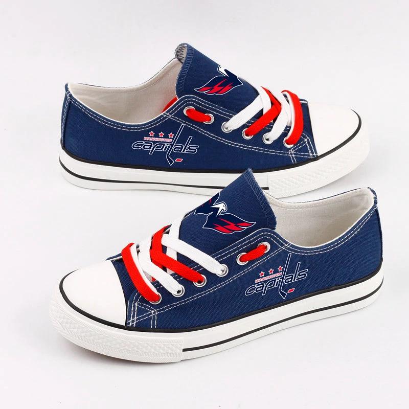 Washington Capitals Low Top Canvas Sport Sneakers Shoes For Men Women Fans by Crocs