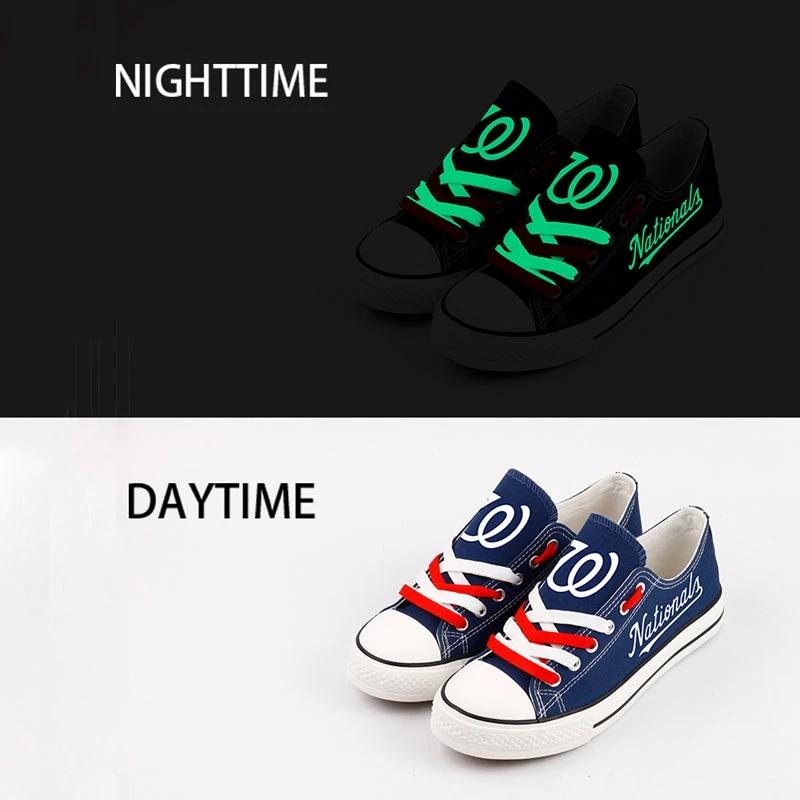 Washington Nationals Limited Print Low Top Canvas Shoes Sport Sneakers For Men Women Fans by Crocs