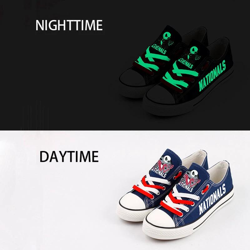 Washington Nationals Limited Print Low Top Canvas Shoes Sport Sneakers For Men Women Fans by Crocs
