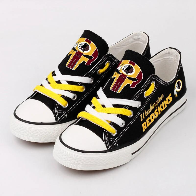 Washington Redskins Low Top Canvas Sport Sneakers Shoes For Men Women Fans by Crocs