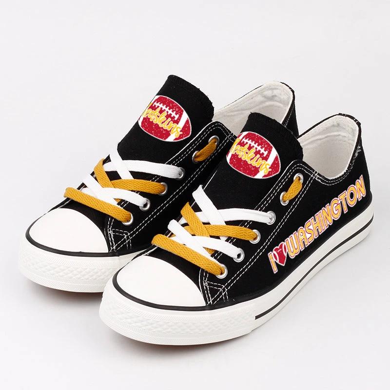 Washington Redskins Low Top Canvas Sport Sneakers Shoes For Men Women Fans by Crocs