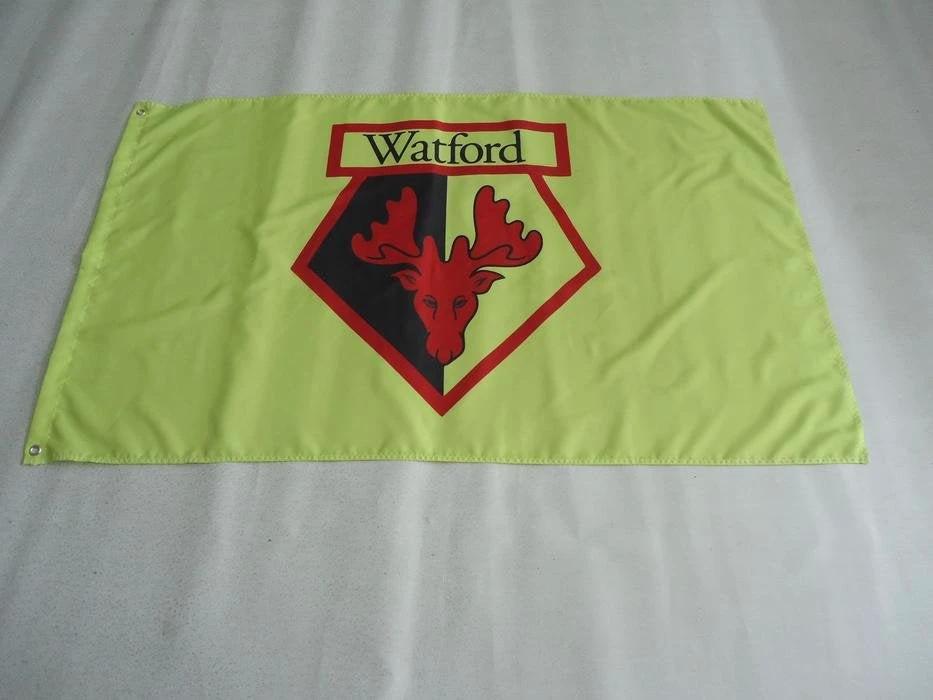 Watford Football Club AIM WFC Flag-3x5 Banner polyester by flagsjustdoit