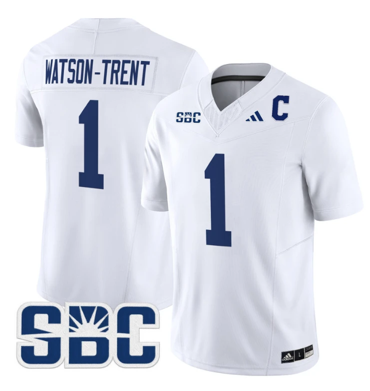 Watson-Trent Jersey #1 Georgia Southern Eagles 2024 Limited Stitched White by NCAA Football Jersey