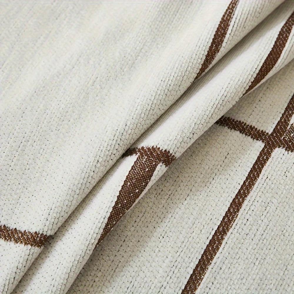 Wavy Stripe Boho Sofa Cover by Casa & Beyond