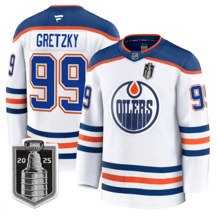 Wayne Gretzky Jersey #99 Edmonton Oilers 2025 Stanley Cup Final Stitched Away by Hockey David