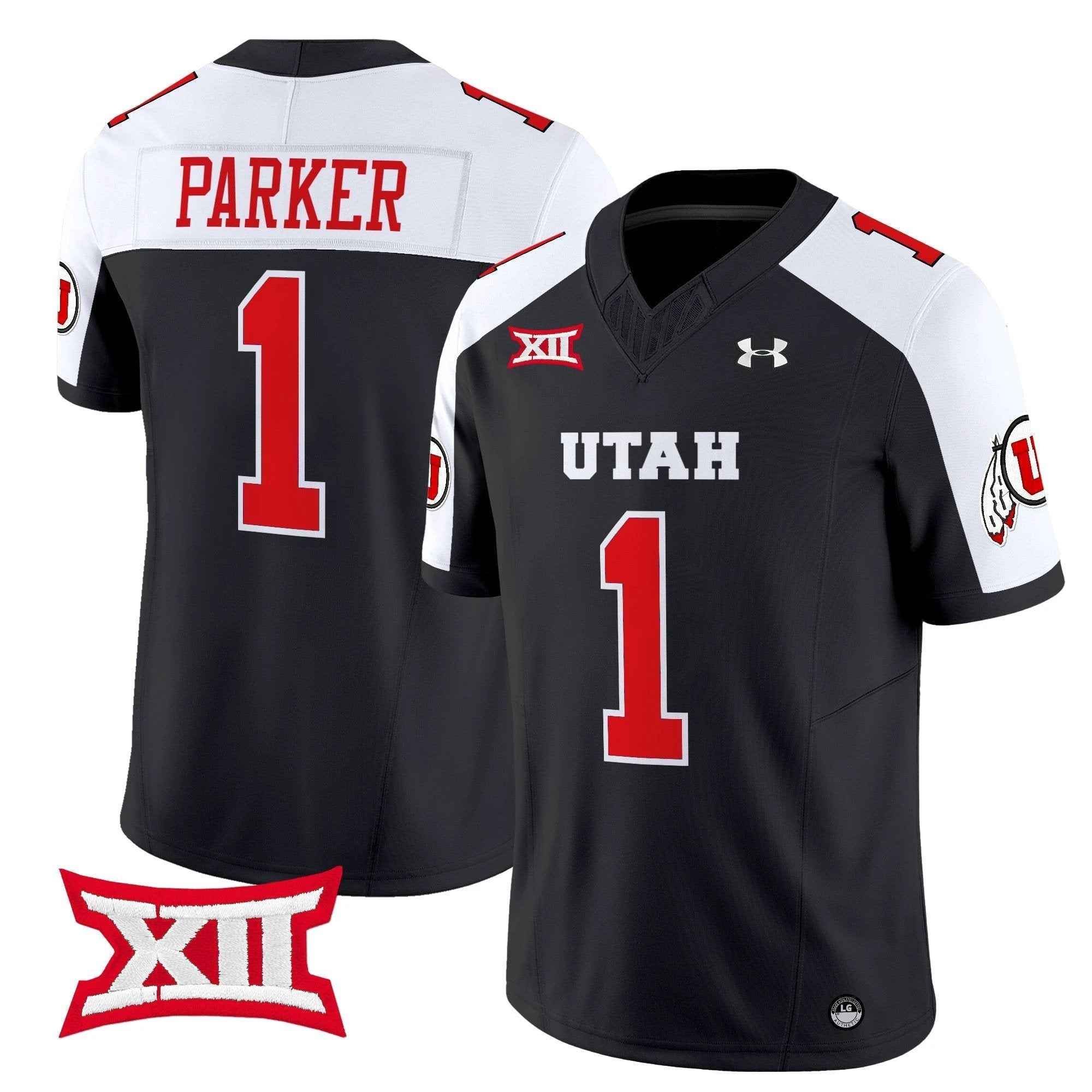 Wayshawn Parker Jersey #1 Utah Utes 2025 Vapor Limited Stitched Black Alternate by My Store