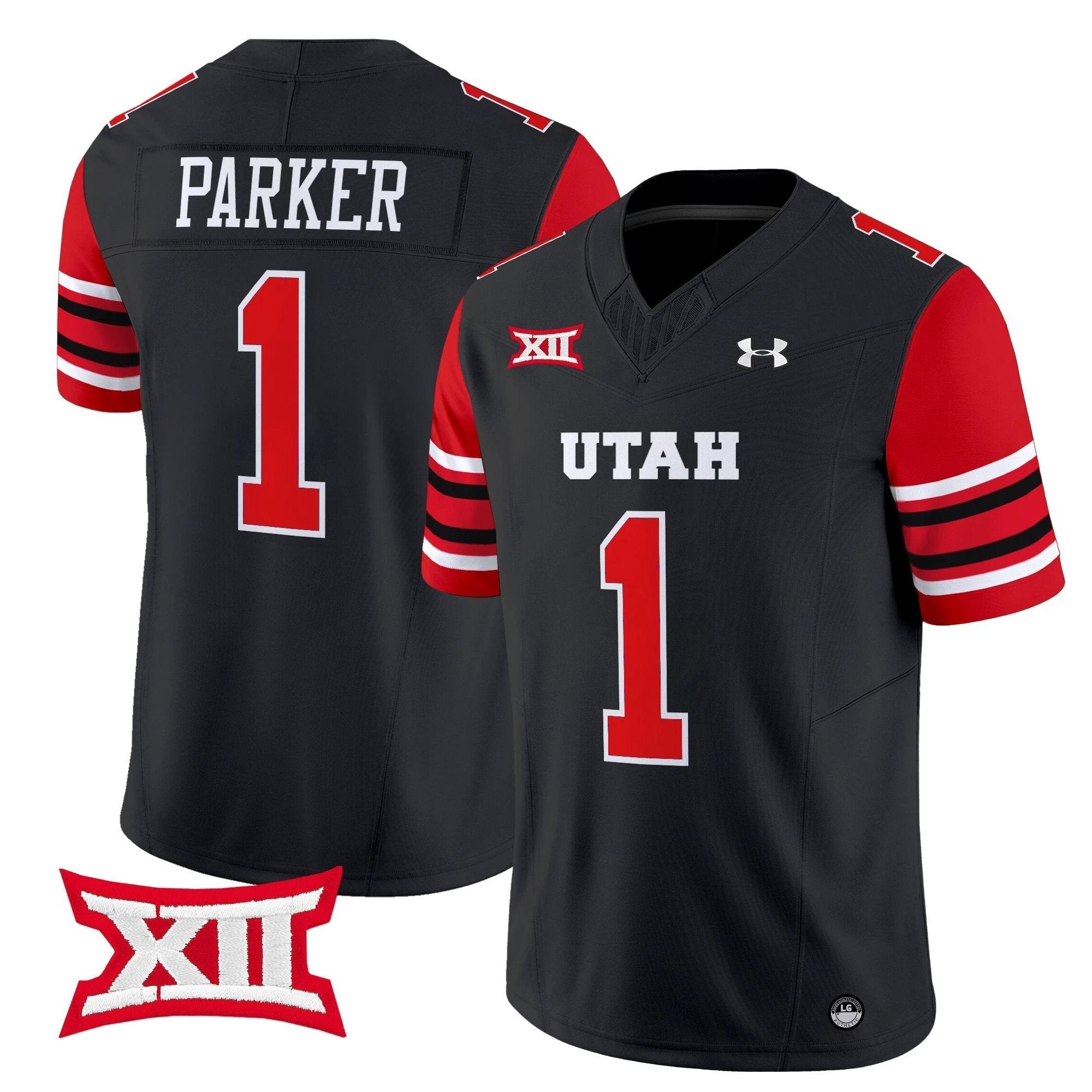 Wayshawn Parker Jersey #1 Utah Utes 2025 Vapor Limited Stitched Black by My Store