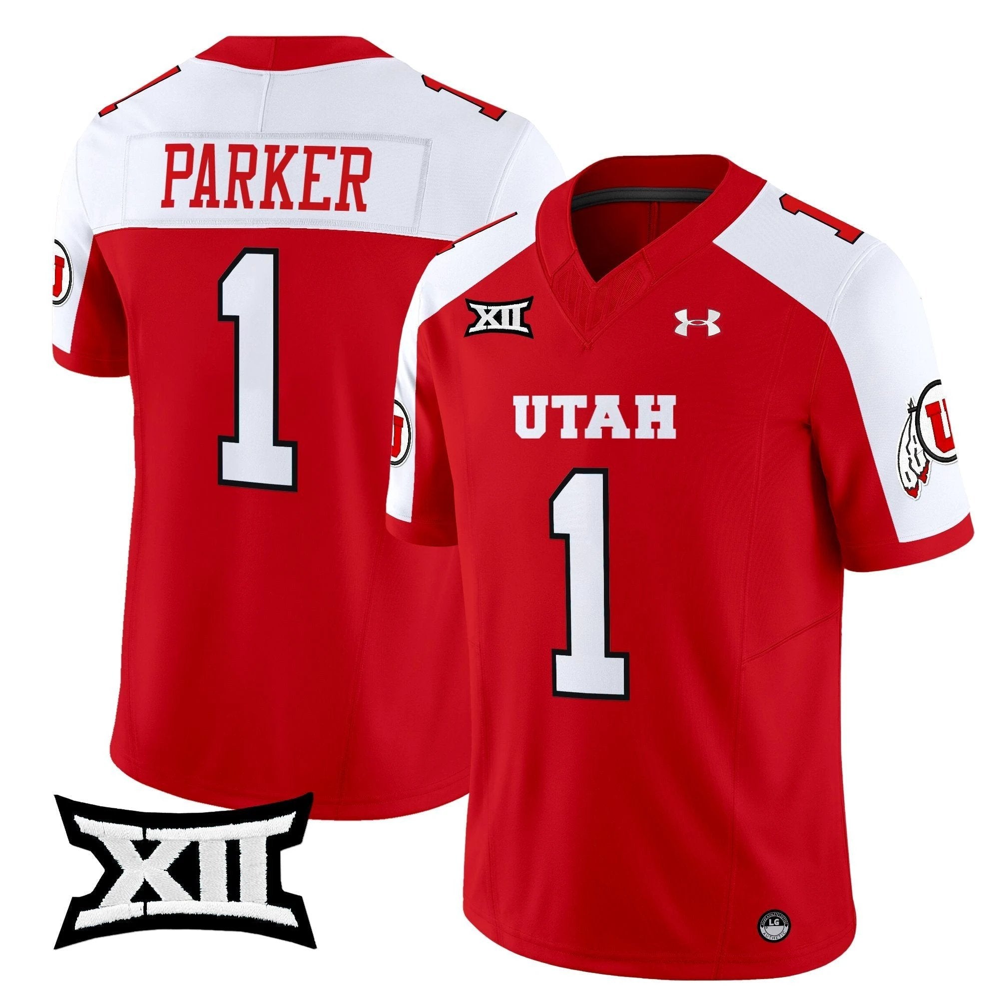 Wayshawn Parker Jersey #1 Utah Utes 2025 Vapor Limited Stitched Red Alternate by My Store