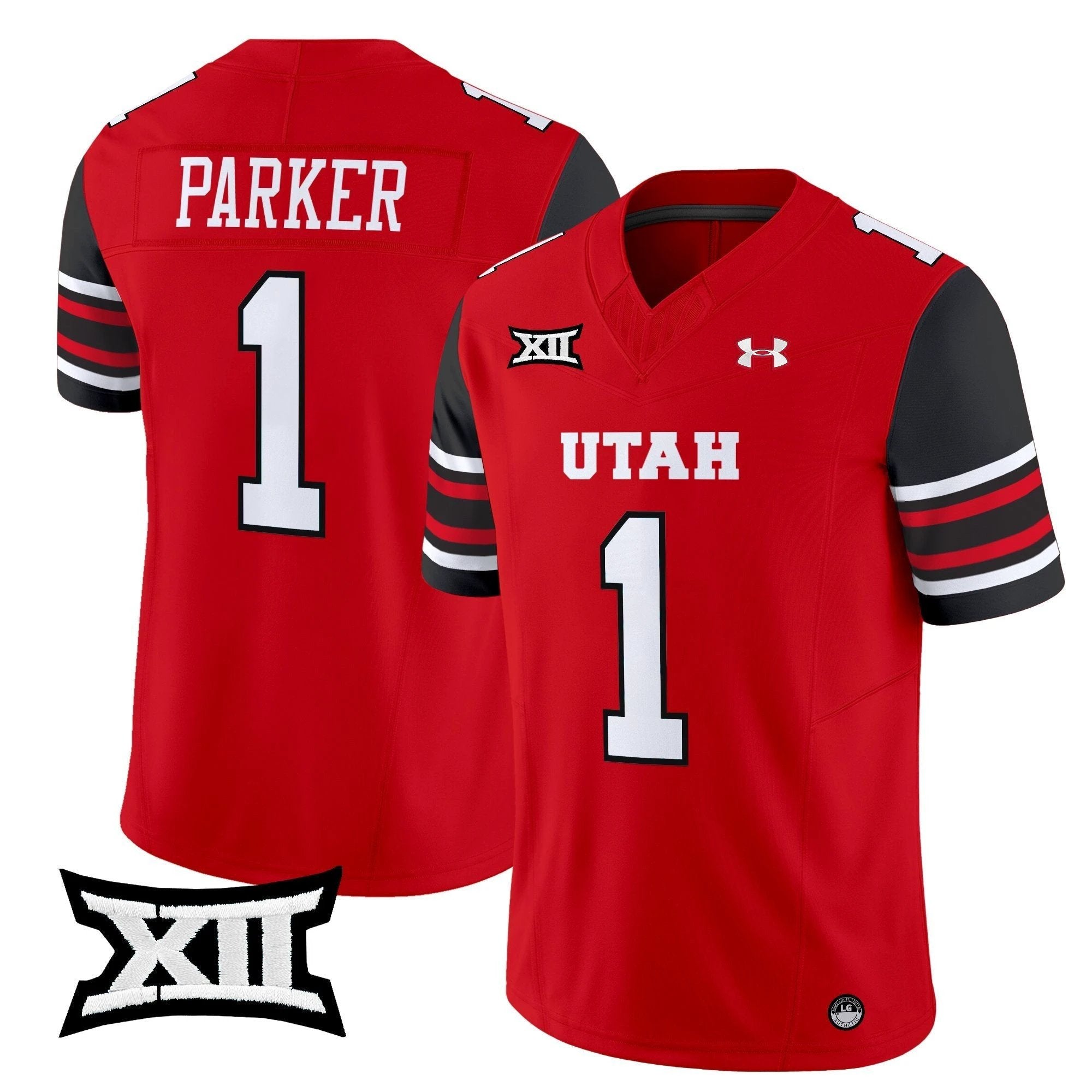 Wayshawn Parker Jersey #1 Utah Utes 2025 Vapor Limited Stitched Red by My Store