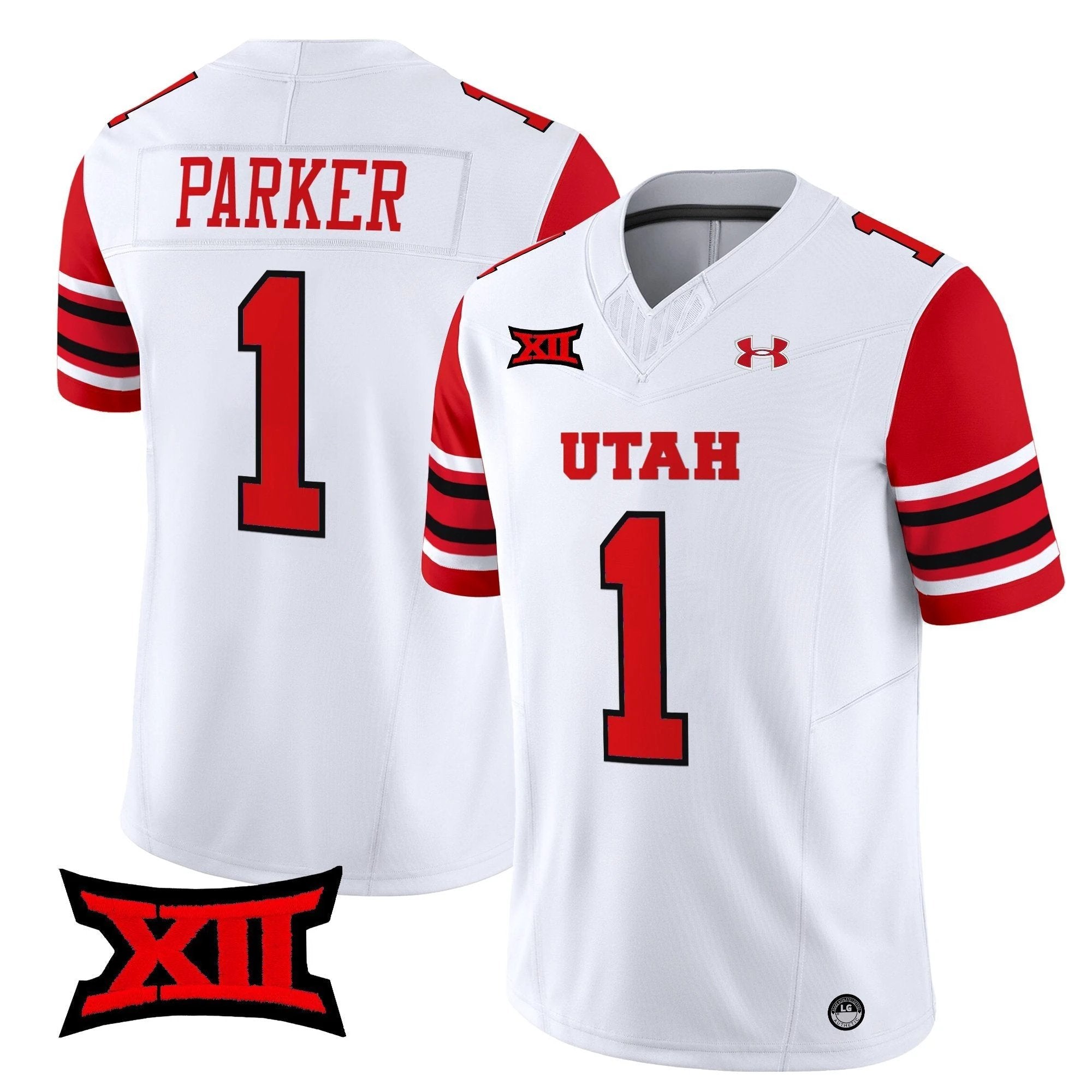 Wayshawn Parker Jersey #1 Utah Utes 2025 Vapor Limited Stitched White by My Store