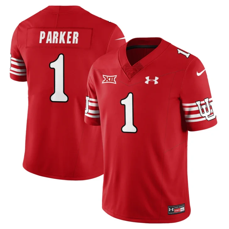 Wayshawn Parker Jersey #1 Utah Football 2025 Dark Mode Limited Stitched by My Store NCAA Football Jerseys