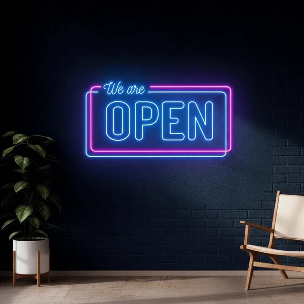 We Are Open Led Sign Led Neon Signs by Neonchics