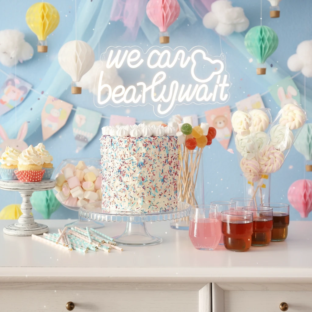 We Can Bearly Wait Neon Sign by Neonchics
