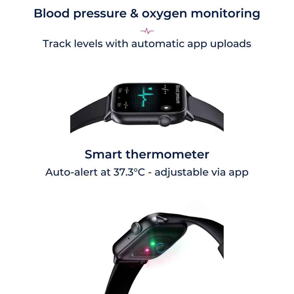 WellnessPro Health Smartwatch | Tracks Heart Rate - Blood Pressure Tracking - Sleep Activity Tracking Bowlift by Bowlift