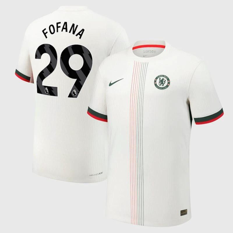 Wesley Fofana 29 Chelsea 2025-26 Away Jersey – White by Soccer Jersey