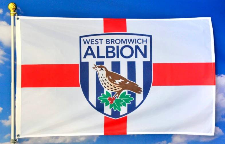 West Bromwich Albion Football Club Flag 3x5ft Banner Polyester by flagsjustdoit