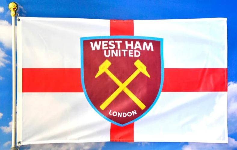 West Ham Football Club Flag 3x5ft Banner Polyester by flagsjustdoit