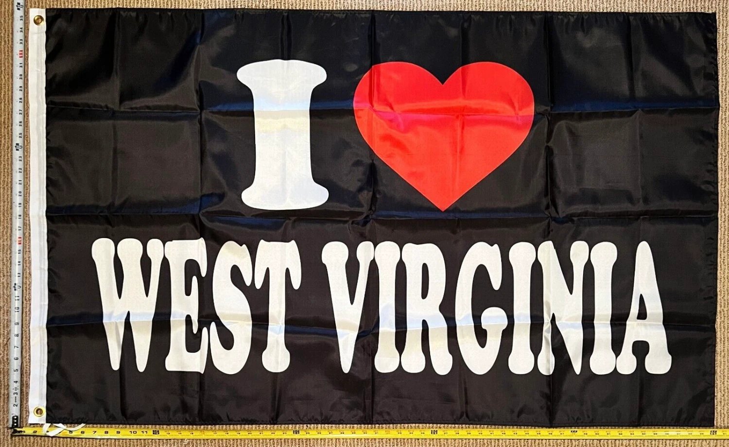 West Virginia Flag Dorm Beer America Man Cave Sign USA 3x5ft by flagsjustdoit