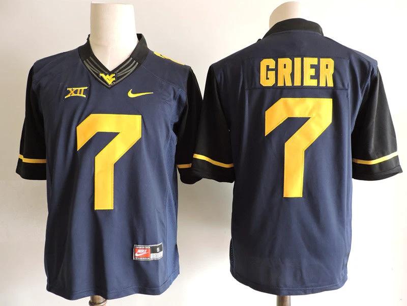 West Virginia Mountaineers #7 Will Grier College Football Jersey by My Store
