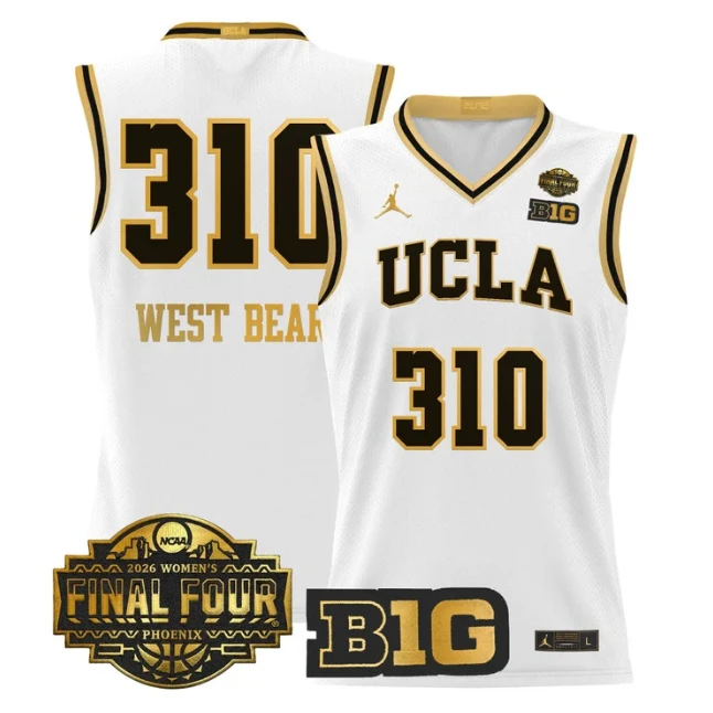 West Bear Jersey #310 UCLA Bruins 2026 Final Four Patch Stitched by My store basketball