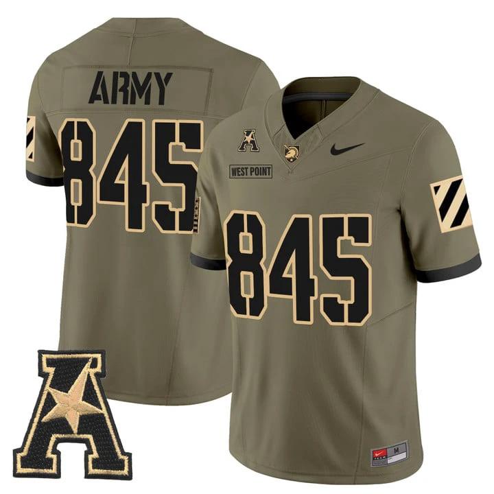 West Point Jersey #845 Army Black Knights 2025 Vapor Stitched by My Store NCAA Football Jerseys