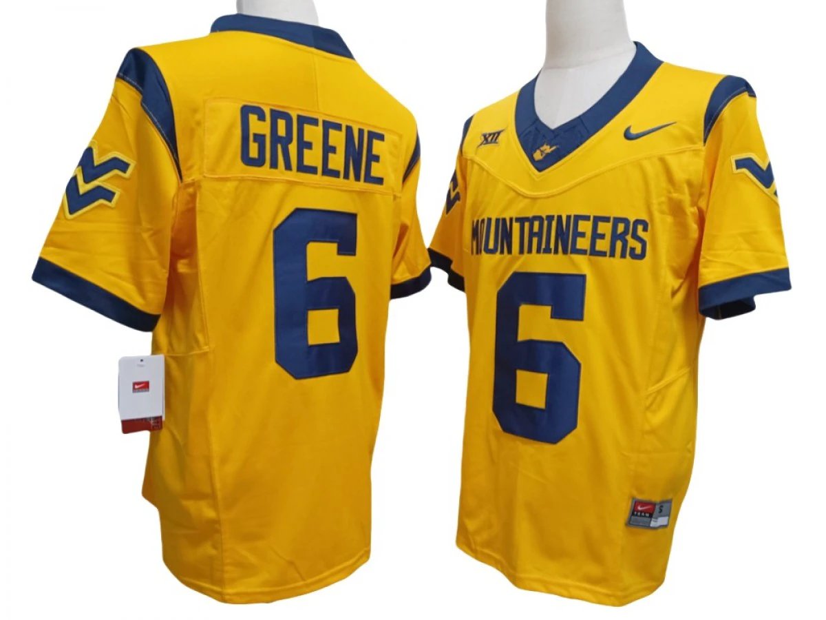 West Virginia Mountaineers #6 Garrett Greene Vapor F.U.S.E. Limited Jersey by My Store NCAA Football Jerseys