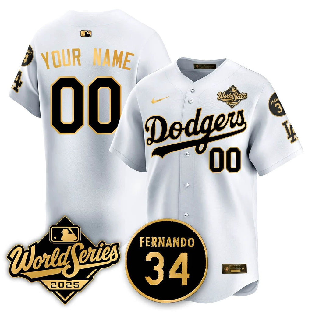Los Angeles Dodgers 2025 National League Champions Jersey - All Stitched by Los Angeles Dodgers