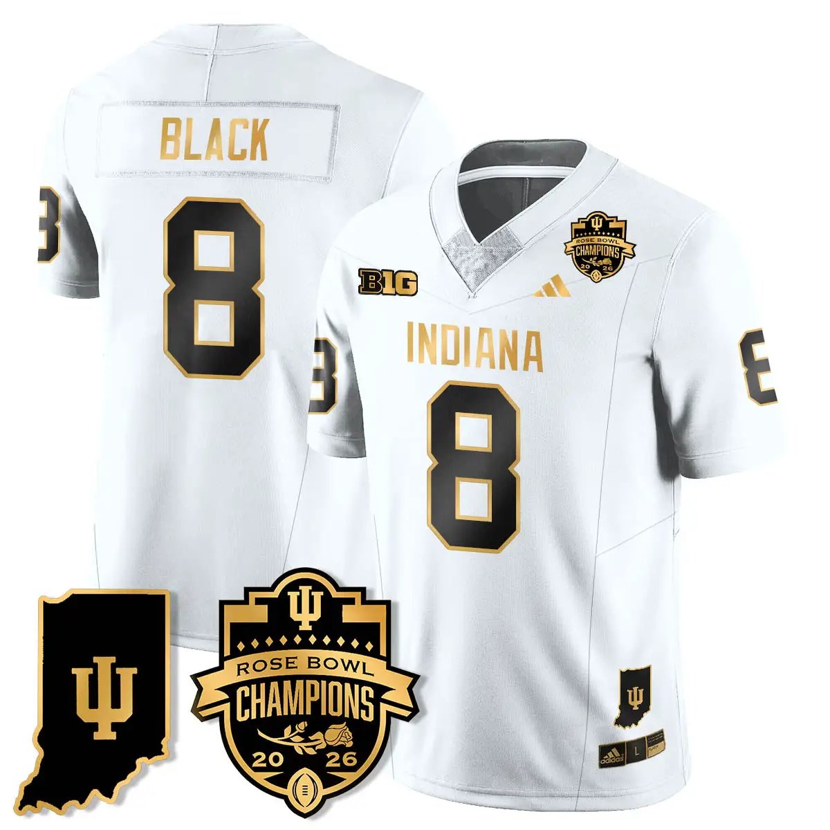 IND Vapor Limited Football Gold Jersey - Rose Bowl Champions by Indiana Hoosiers
