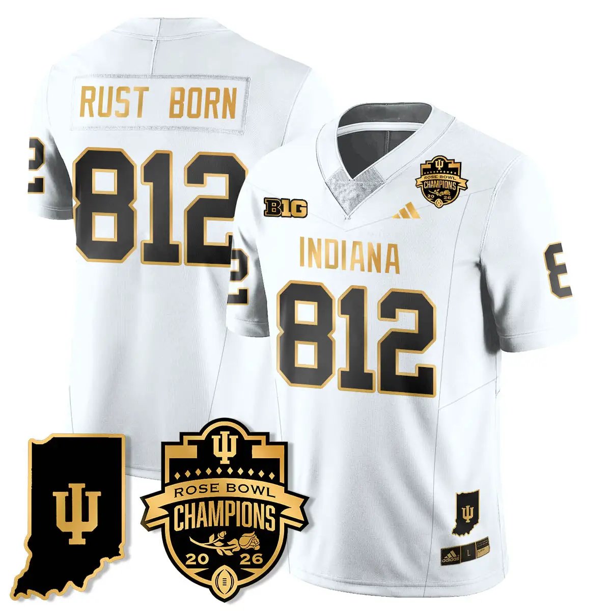 IND Vapor Limited Football Gold Jersey - Rose Bowl Champions by Indiana Hoosiers