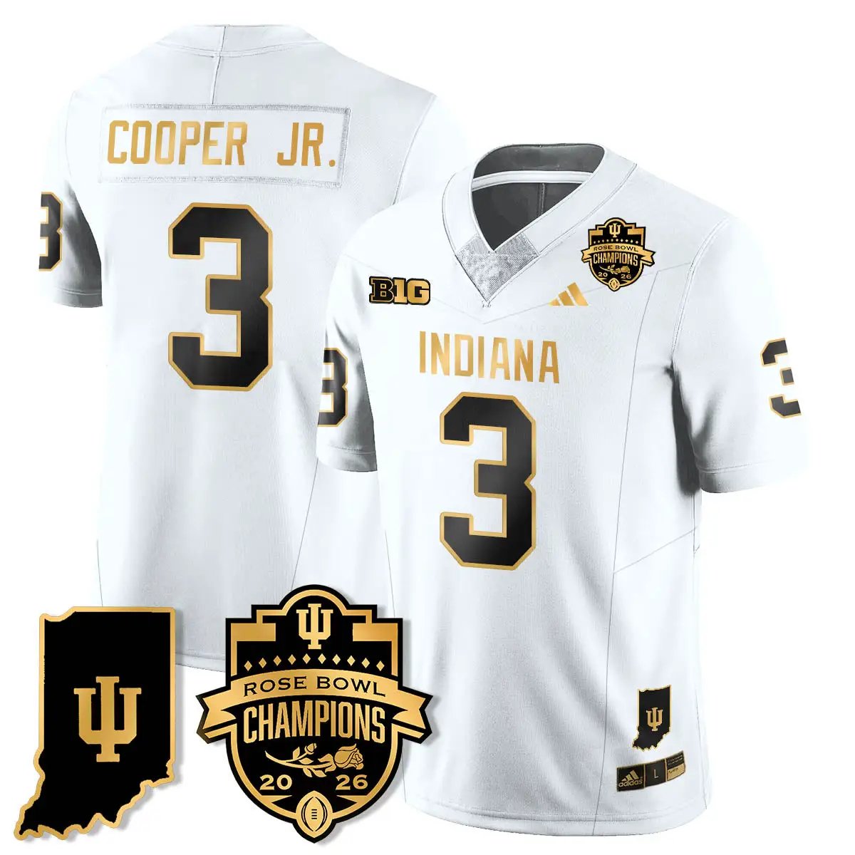 IND Vapor Limited Football Gold Jersey - Rose Bowl Champions by Indiana Hoosiers