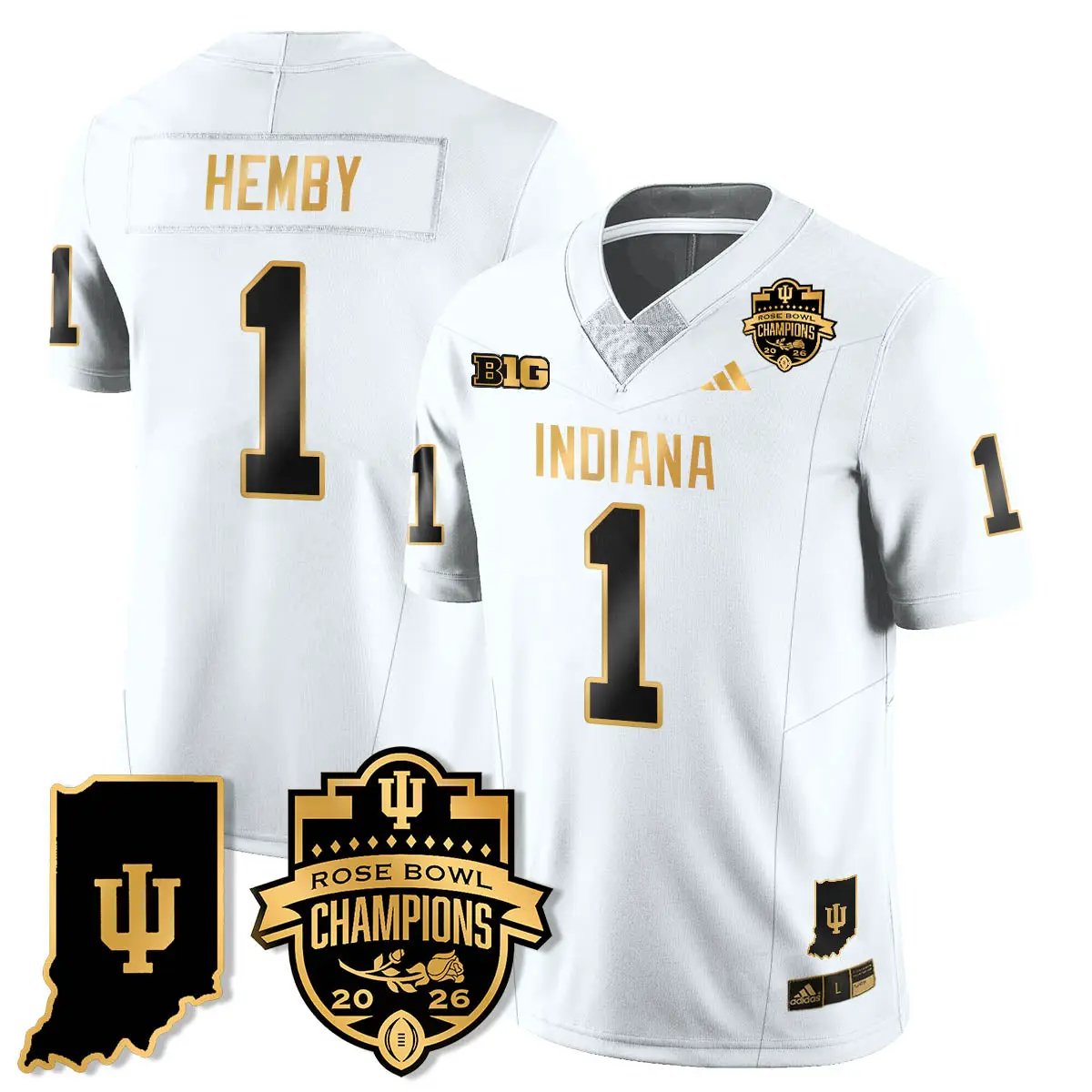 IND Vapor Limited Football Gold Jersey - Rose Bowl Champions by Indiana Hoosiers