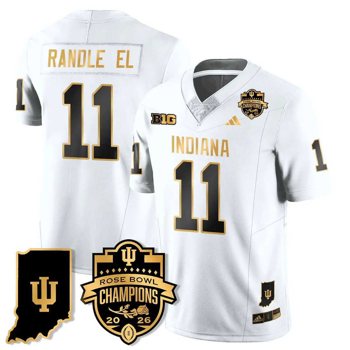 IND Vapor Limited Football Gold Jersey - Rose Bowl Champions by Indiana Hoosiers