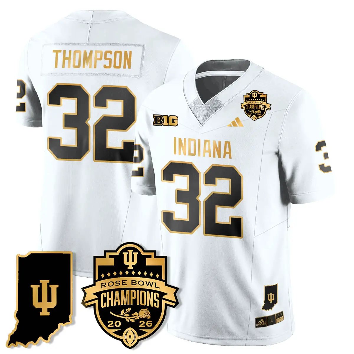 IND Vapor Limited Football Gold Jersey - Rose Bowl Champions by Indiana Hoosiers