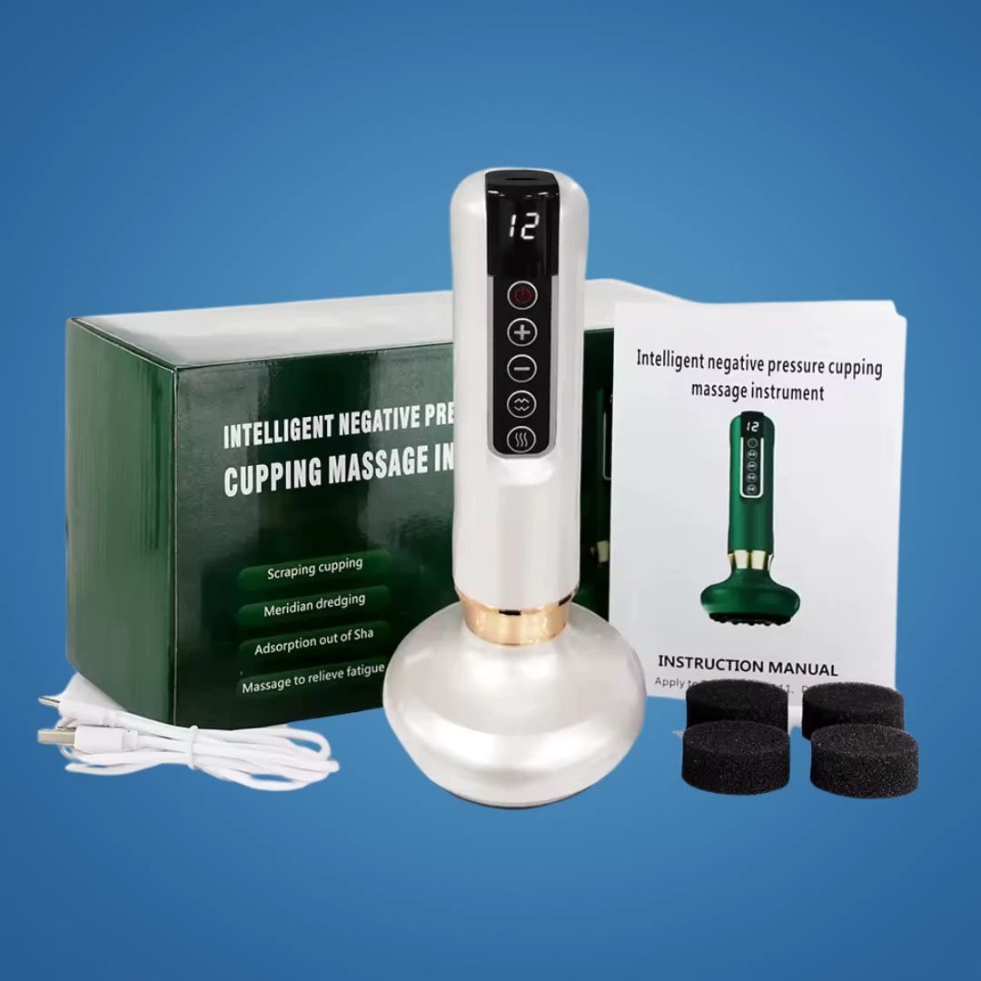 TheraPulse | Electric Cupping Massager – Vacuum Gua Sha, Heat Therapy & Adjustable Suction for Pain Relief & Lymphatic Drainage Bowlift by Bowlift