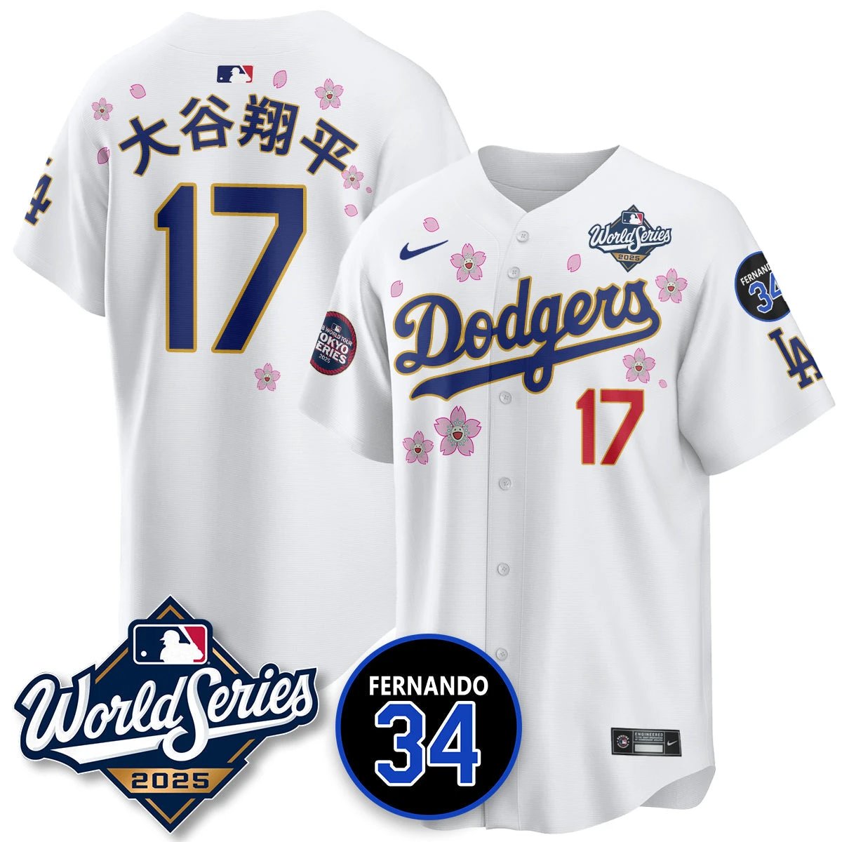 Los Angeles Dodgers Tokyo Series 2025 NL Champions Jersey - All Stitched by Los Angeles Dodgers