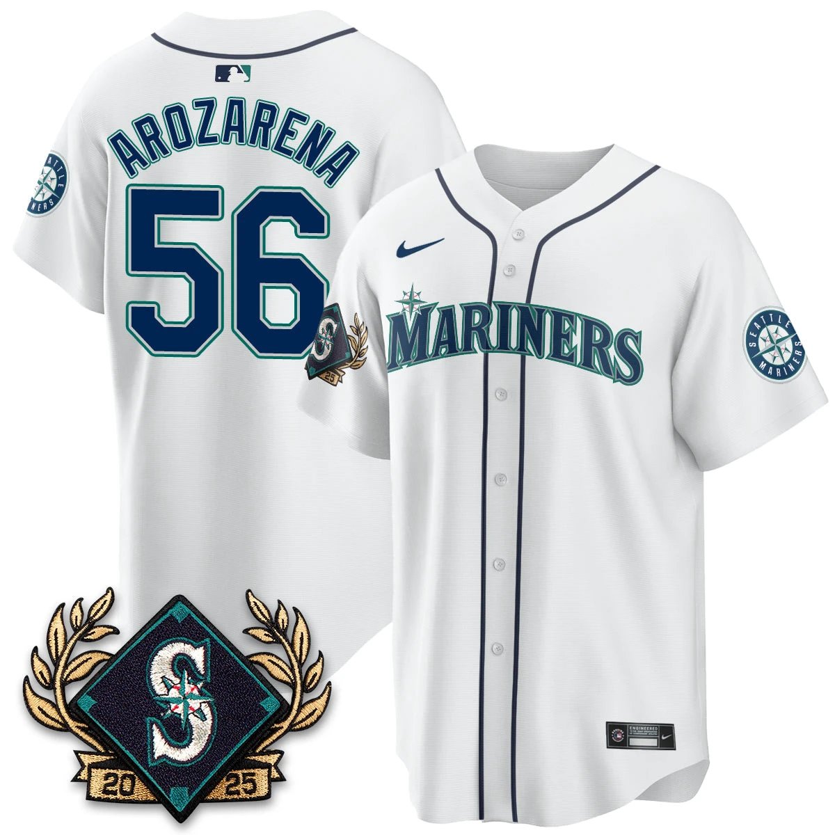 Seattle Mariners 2025 Series Champions Jersey - All Stitched by Seattle Mariners