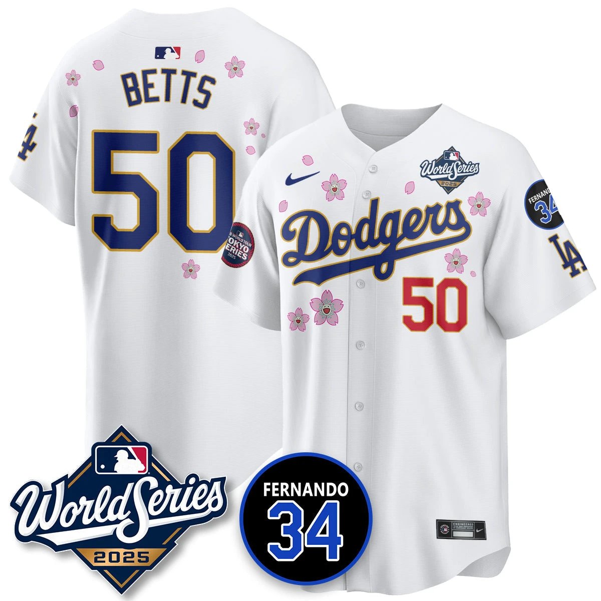 Los Angeles Dodgers Tokyo Series 2025 NL Champions Jersey - All Stitched by Los Angeles Dodgers