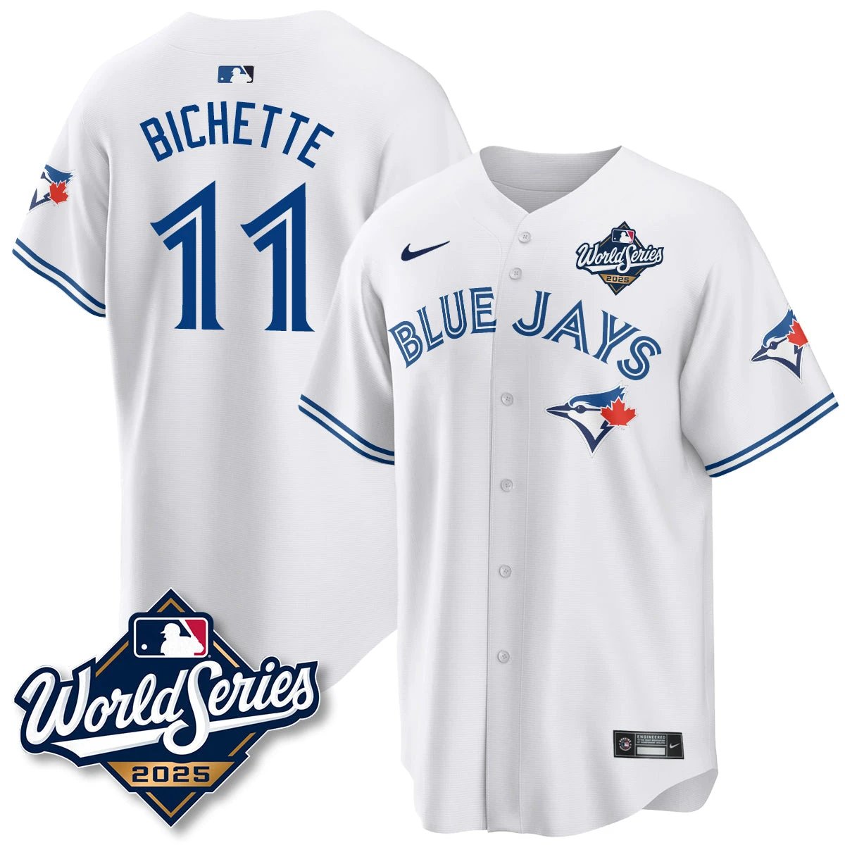 Toronto Blue Jays 2025 World Series Jersey - All Stitched by Toronto Blue Jays