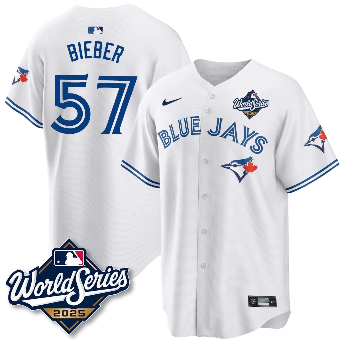 Toronto Blue Jays 2025 World Series Jersey - All Stitched by Toronto Blue Jays