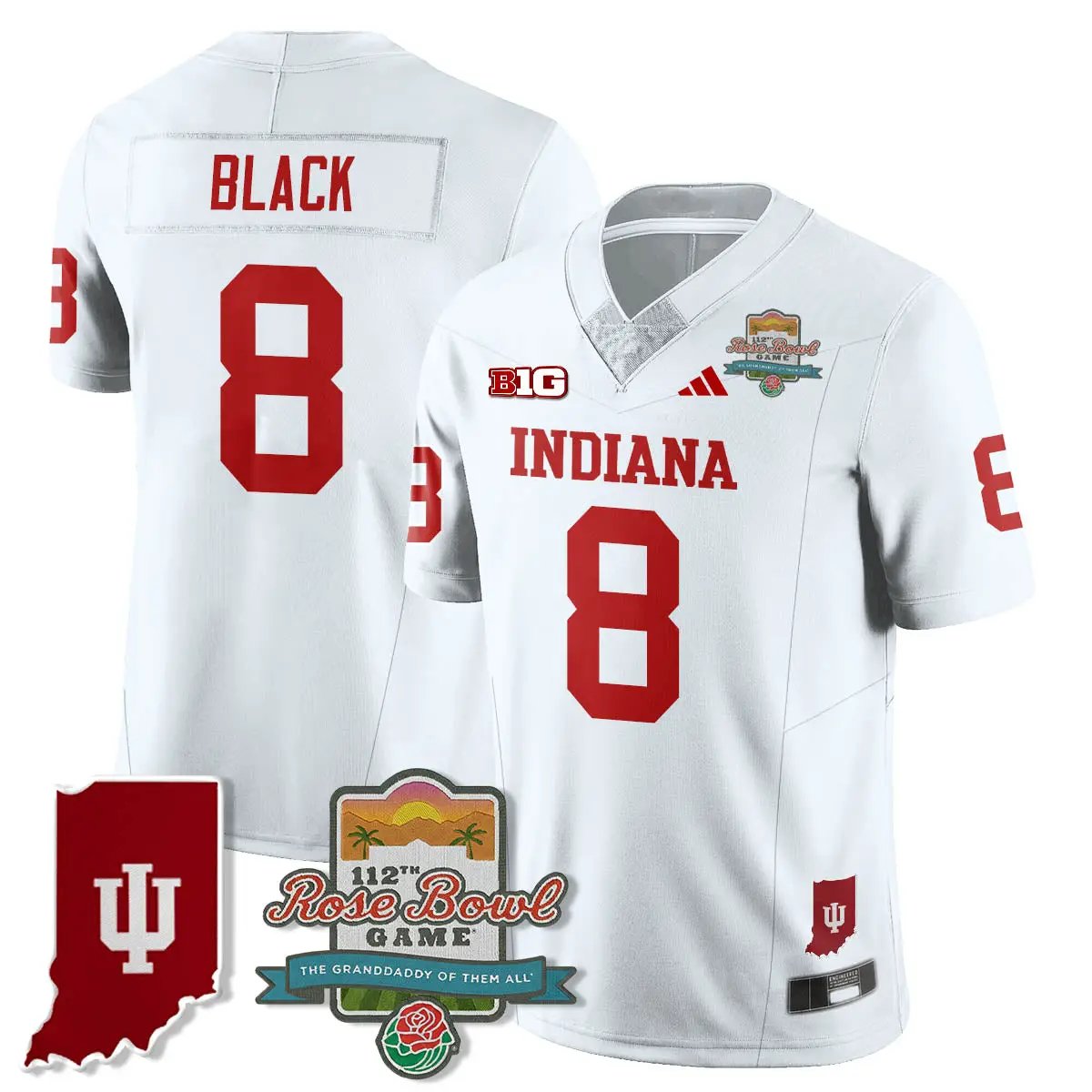 IND Vapor Limited Football Jersey - Rose Bowl 112th by Indiana Hoosiers