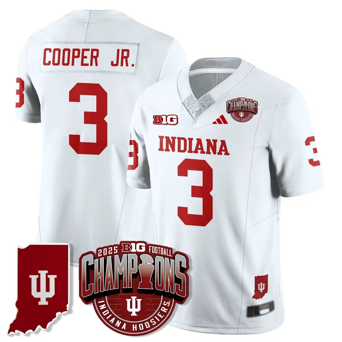 IND Vapor Limited Football Jersey - Big 10 Champions by Indiana Hoosiers