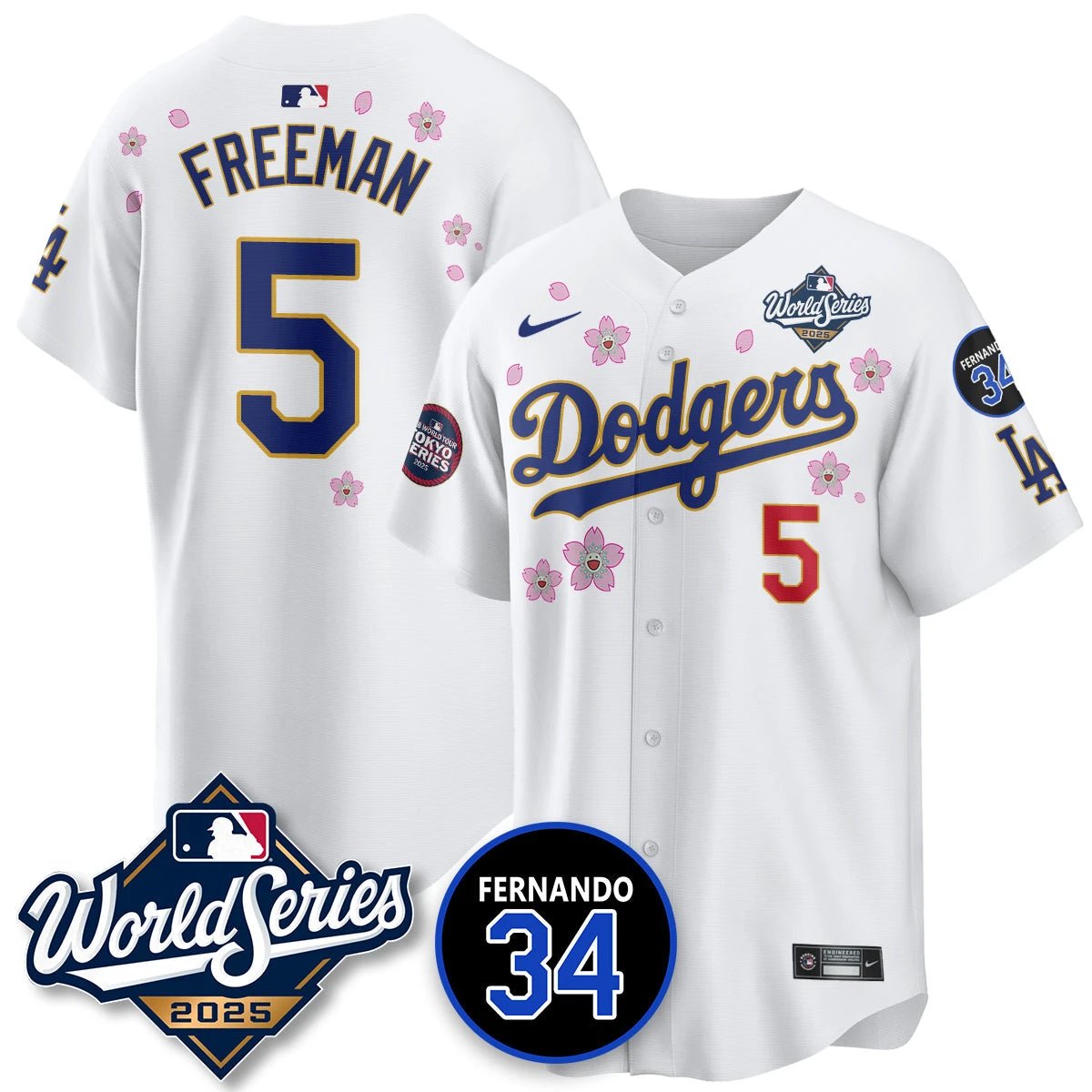 Los Angeles Dodgers Tokyo Series 2025 NL Champions Jersey - All Stitched by Los Angeles Dodgers
